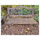Berkeley Forge Weathered Rose Vine Garden Bench
