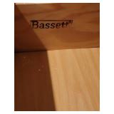 Bassett White Wash Pine Student Desk with Book Shelf and Chair