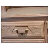 Bassett White Wash Pine Student Desk with Book Shelf and Chair