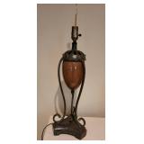 Sienna Glass Armored Egg Table Lamp