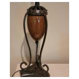 Sienna Glass Armored Egg Table Lamp