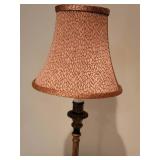 Muted Gold Gilt Candlestick Table Lamp