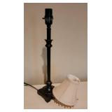 Burnished Bronze Candlestick Table Lamp