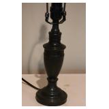 Petite Burnished Bronze Candlestick Table Lamp