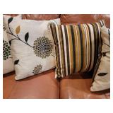 Pier One Stripes and Chrysanthemum Pillow Décor ~ 4