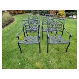 Heavy Cast Aluminum Patio Chairs ~ Set of 4