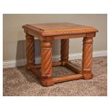 Blonde Oak Tuscan Side Table