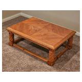 Blonde Oak Tuscan Cocktail Table