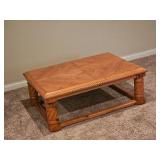 Blonde Oak Tuscan Cocktail Table