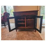 Uttermost Distressed Wine/Bar Cabinet