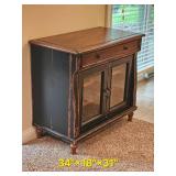 Uttermost Distressed Wine/Bar Cabinet