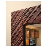 Spoon Carved Floral Molding Hall Mirror