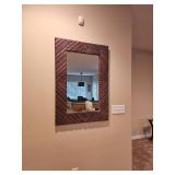 Spoon Carved Floral Molding Hall Mirror