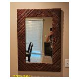 Spoon Carved Floral Molding Hall Mirror