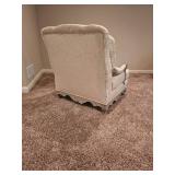 DR Kincaid Ivory Provincial Armchair Ottoman