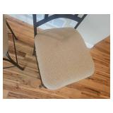 Scrolled Iron Frame Contemporary Bar Stools