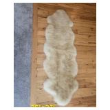 Lambs Skin Bed Runner 26x 76