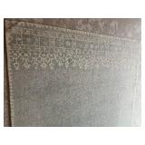 Pottery Barn Woolmark Contemporary Area Rug Blue & Ivory Tones ~ 8 x 10