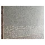 Pottery Barn Woolmark Contemporary Area Rug Blue & Ivory Tones ~ 8 x 10