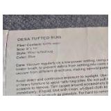 Pottery Barn Woolmark Contemporary Area Rug Blue & Ivory Tones ~ 8 x 10