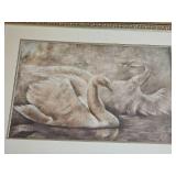 Postmodern Swan Décor Art