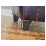 Pottery Barn Leather Ottoman