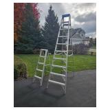 10 Foot & 5 Foot Aluminum Painters Ladders