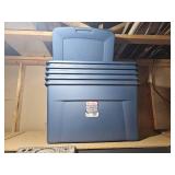 Five Count of 35 Gallon Tubs