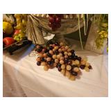 Faux Silk Flowers & Fruit Grouping