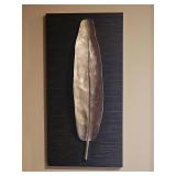 Uttermost Metallic Spelter Wall Hangings – Feather & Olive Branch