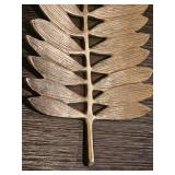 Uttermost Metallic Spelter Wall Hangings – Feather & Olive Branch