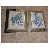 Uttermost Contemporary Décor Art Ginko Branches in Mirrored Frames