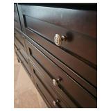 Aspenhome Lowboy 6 Drawer Dresser with Mirror Vanity