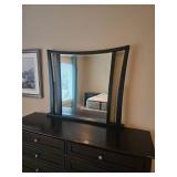 Aspenhome Lowboy 6 Drawer Dresser with Mirror Vanity