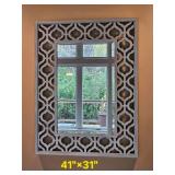 Modern Silver Contemporary Bohemian Hall Mirror