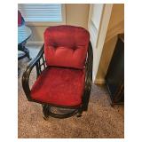 Vintage Rattan Card Table Set from Lane Furniture