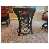 Vintage Rattan Card Table Set from Lane Furniture