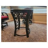 Vintage Rattan Card Table Set from Lane Furniture