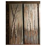 Uttermost Birch Grove on Canvas Three Panels