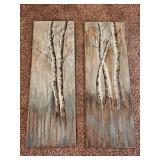 Uttermost Birch Grove on Canvas Two Panels