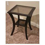 Modern Contemporary Caned Side Table