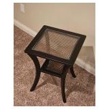 Modern Contemporary Caned Side Table