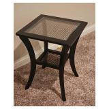 Modern Contemporary Caned Side Table