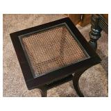 Modern Contemporary Caned Side Table