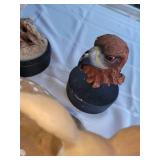 Sand Cast Animal Statues ~ Bear * Fawn * Hawk * Wolf