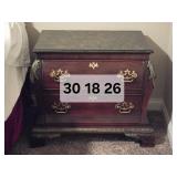 Century Furniture 2-Drawer Bombay Nightstand w/ Marble Top