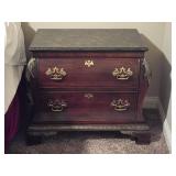 Century Furniture 2-Drawer Bombay Nightstand w/ Marble Top