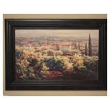 Oversized Tuscany Vineyard Landscape Fine Art Print Ð 44" x 30"