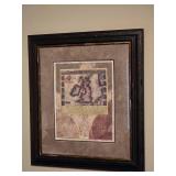 Framed Antique Style British Isles Map Artwork