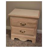 Bassett White Wash Pine 2-Drawer Nightstand